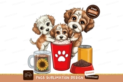 Cartoon Puppies Food And Drink Product Image 1