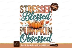 Stressed Blessed Pumpkin Obsessed Product Image 1