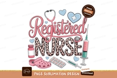 Registered Nurse Sublimation Png Design Product Image 1