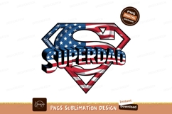 Superdad American Flag Father Hero Product Image 1