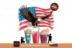 Patriotic Eagle American Flag Dessert Product Image 1