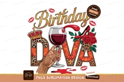 Birthday Diva Celebration Graphic Design Product Image 1