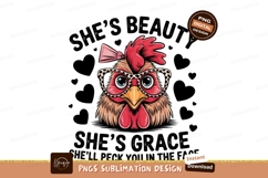 Fashionable Chicken Sublimation Png Image Product Image 1