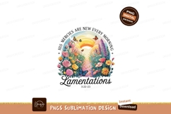 Floral Lamentations Sublimation Png Design Product Image 1