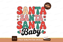 Santa Baby Retro Holiday Design Product Image 1