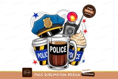 Police Elements Drink Food Vector Product Image 1
