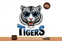 Cool Tiger With Star Glasses Product Image 1