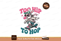Cool Skater Bunny Sublimation Png Product Image 1