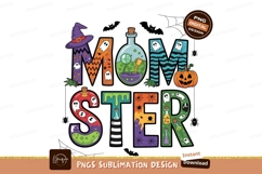 Halloween Momster Sublimation Png Product Image 1
