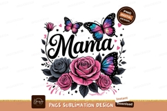 Mama Roses And Butterflies Design Product Image 1