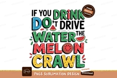 Watermelon Crawl Sublimation Png Graphic Product Image 1