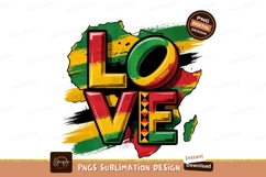 Africa Love Sublimation Png Design Product Image 1