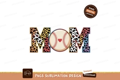 Baseball Mom Sublimation Png Graphic Product Image 1