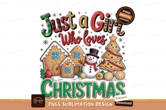 Christmas Girl Cute Sublimation Png Product Image 1