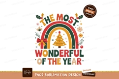 Wonderful Time Holiday Season Sublimation Png Product Image 1