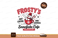 Frostys Snowflake Cafe Cute Vector Illustration Product Image 1