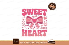 Pink Sweet Heart Sublimation Png Image Product Image 1