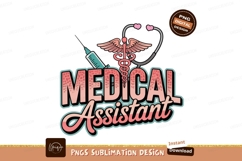 Medical Assistant Design Sublimation Png Graphic Product Image 1