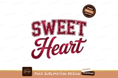 Sweet Heart Red Lettering Sublimation Png Image Product Image 1
