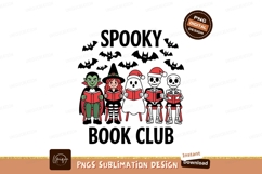 Spooky Halloween Book Club Sublimation Png Product Image 1