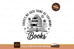 Stacked Books With Flowers Sublimation Png Image Product Image 1