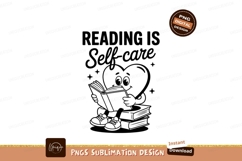 Reading Is Selfcare Sublimation Png Design Product Image 1