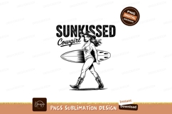 Sunkissed Cowgirl With Surfboard Sublimation Png Product Image 1