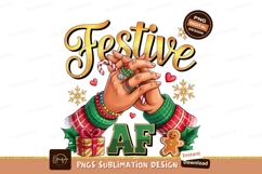 Festive Holiday Spirit Sublimation Design Png Product Image 1