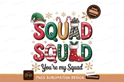 Christmas Squad Goals Festive Holiday Illustration Product Image 1