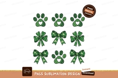 Saint Patricks Day Pet Paw Bows Product Image 1