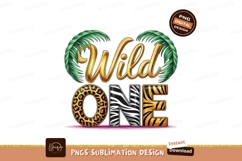 Wild One Animal Print Sublimation Png Product Image 1