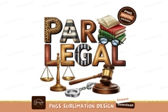 Colorful Paralegal Design Sublimation Png Product Image 1