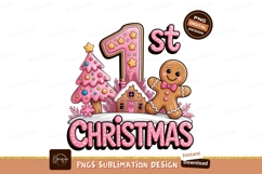 First Christmas Holiday Cute Sublimation Png Product Image 1