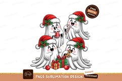 Cute Christmas Ghosts Holiday Celebration Product Image 1
