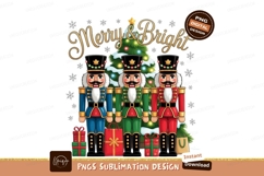 Nutcrackers With Christmas Tree Sublimation Png Product Image 1