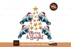 Christmas Manatee Tree Merry Bright Product Image 1