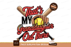 Granddaughter Softball Design With Bats Product Image 1