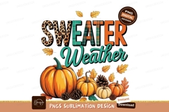 Autumnal Sweater Weather Sublimation Png Product Image 1