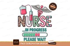 Nurse In Progress Sublimation Png Product Image 1