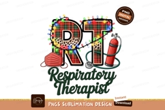 Christmas Respiratory Therapist Sublimation Png Design Product Image 1