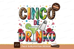 Cinco De Drinko Sublimation Png Product Image 1