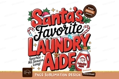 Santas Favorite Laundry Aide Sublimation Png Product Image 1