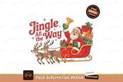 Santa Sleigh Reindeer Jingle All Way Product Image 1