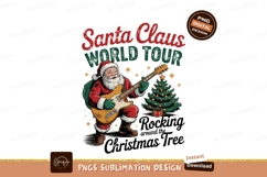 Santa Claus Rocking Christmas Sublimation Png Product Image 1