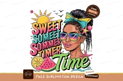 Sweet Summer Girl Sublimation Design Product Image 1