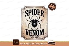 Spider Venom Potion Label Sublimation Png Product Image 1