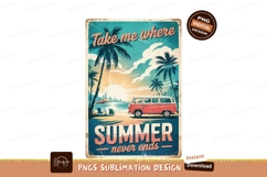 Retro Summer Van Beach Getaway Product Image 1