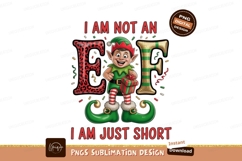 Funny Christmas Elf Short Sublimation Png Product Image 1
