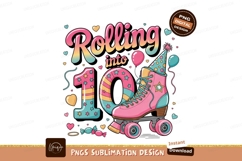 Rolling Into Ten Roller Skate Theme Product Image 1