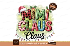 Mimi Claus Sublimation Christmas Design Art Product Image 1